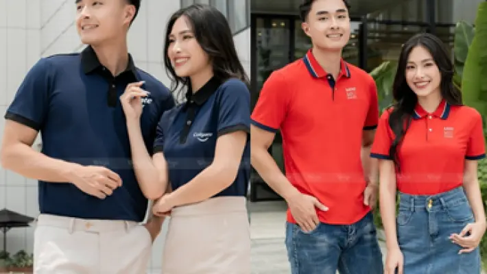 Mẫu Đồng Phục Polo Cổ Trụ