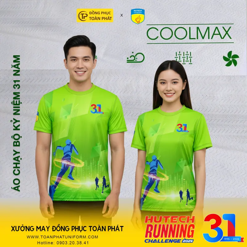 &Aacute;o Chạy Bộ Kỷ Niệm 31 Năm Đại Học Hutech 2026