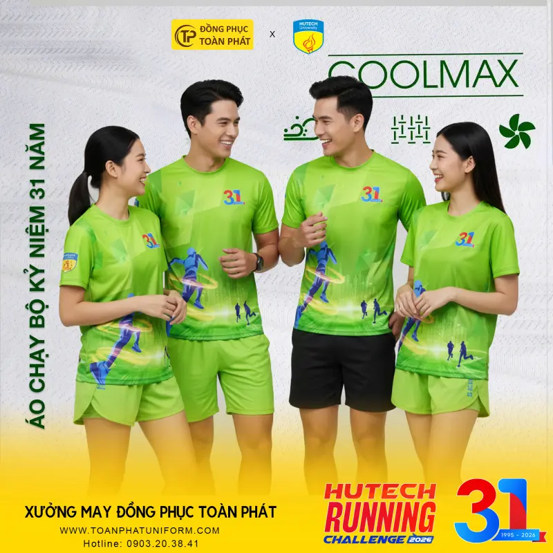 &Aacute;o Chạy Bộ Kỷ Niệm 31 Năm Đại Học Hutech 2026