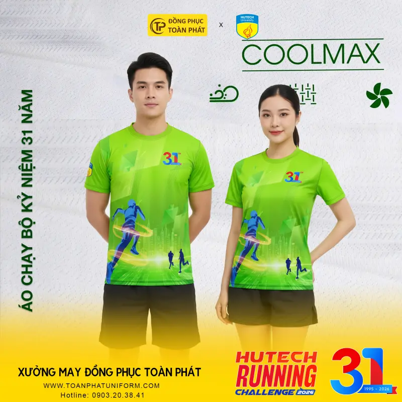 &Aacute;o Chạy Bộ Kỷ Niệm 31 Năm Đại Học Hutech 2026