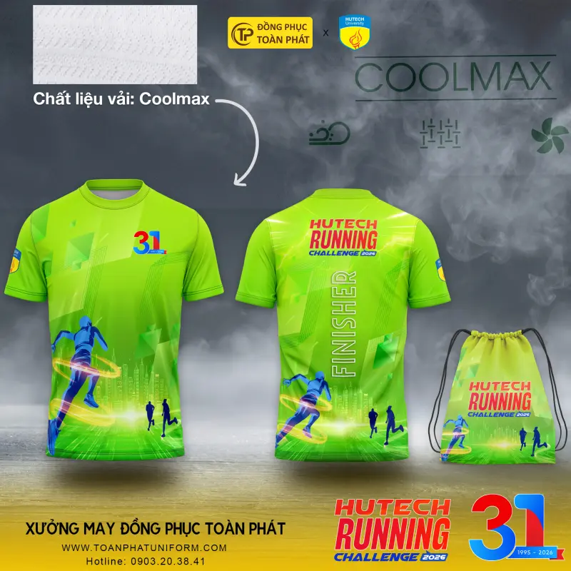 &Aacute;o Chạy Bộ Kỷ Niệm 31 Năm Đại Học Hutech 2026