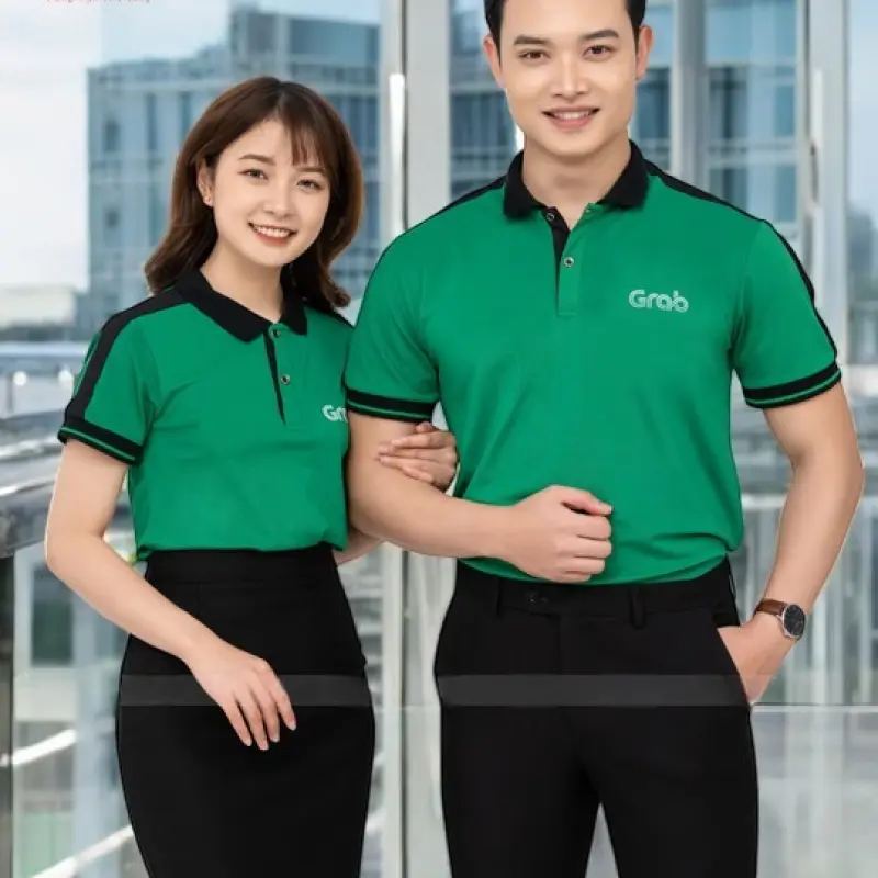 Áo Đồng Phục Grab Xanh Lá