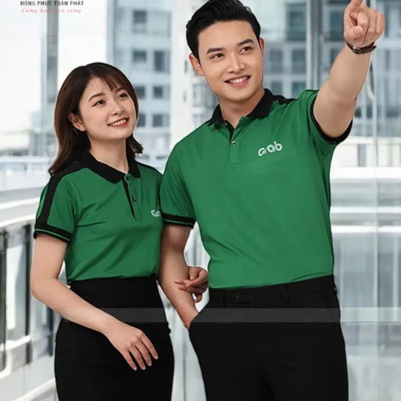 Áo Đồng Phục Grab Xanh Lá