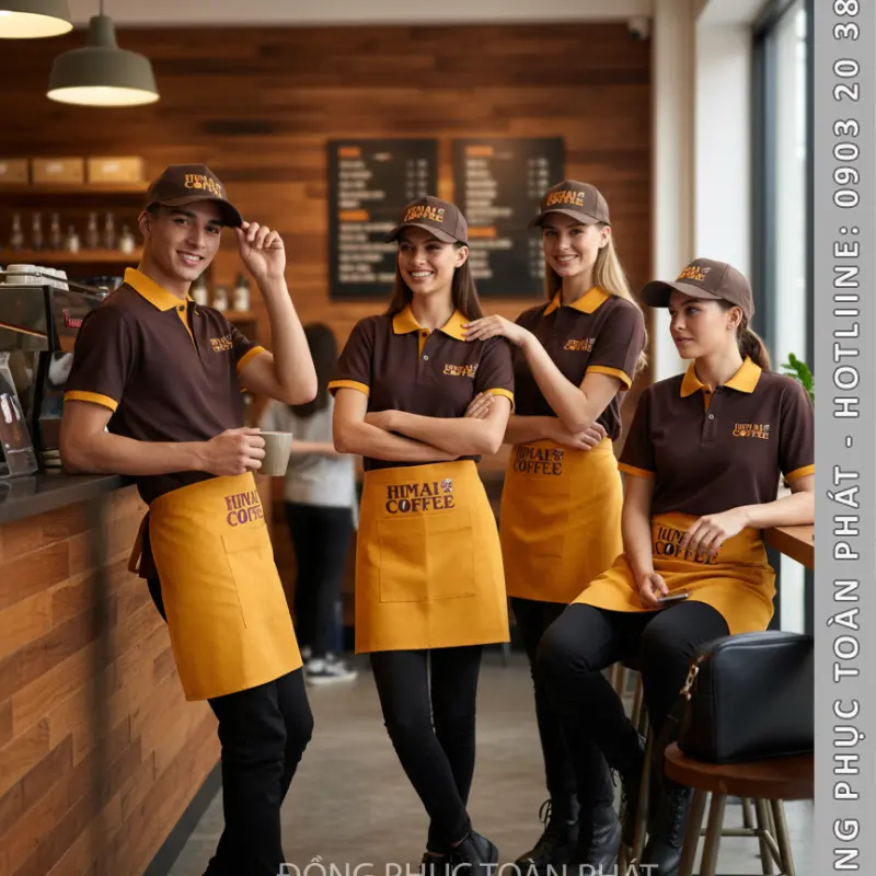 Đồng phục qu&aacute;n Cafe Himai Coffee
