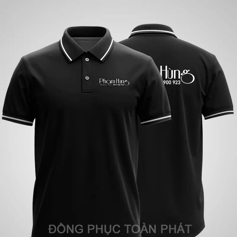 Đồng Phục Phạm Hùng Wedding Đen Sọc Trắng