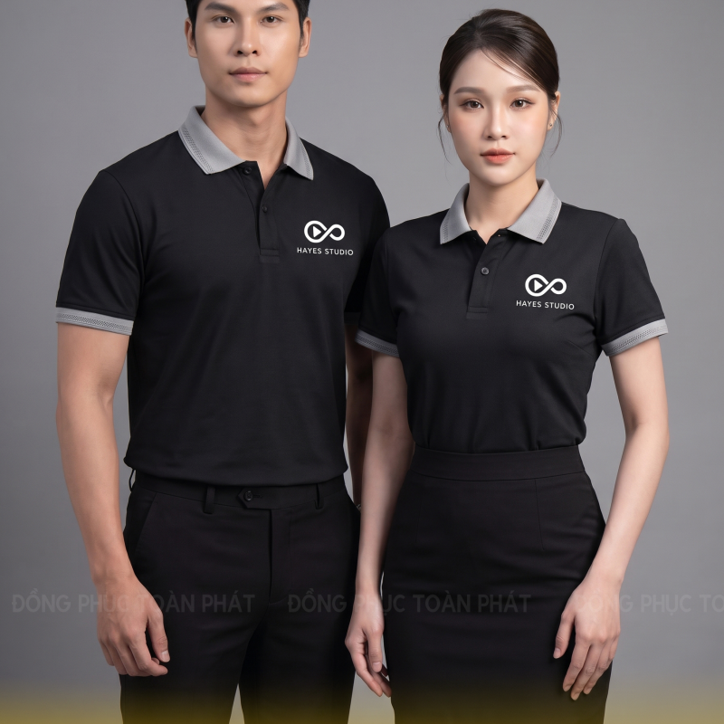 Đồng Phục Studio Hayes M&agrave;u Đen X&aacute;m Đẹp