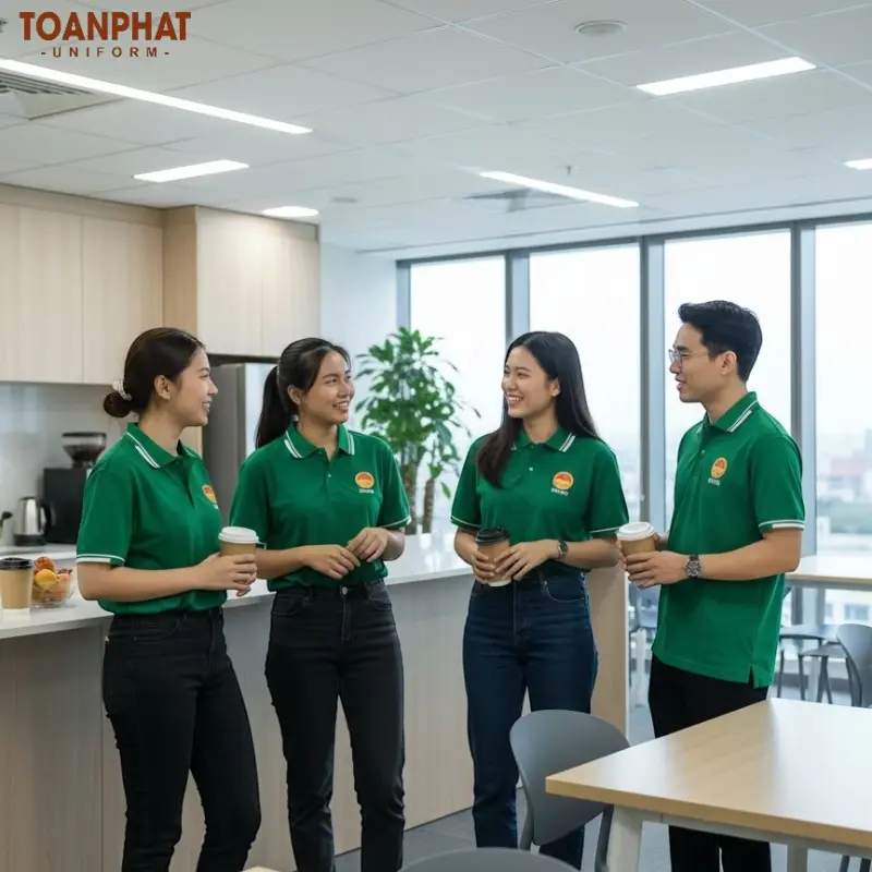 Áo Đồng Phục Học Viện Chính Trị Màu Xanh Ve Chai
