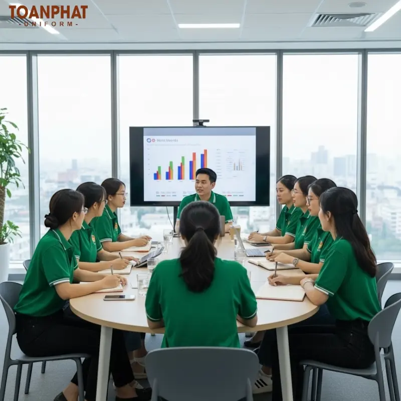 Áo Đồng Phục Học Viện Chính Trị Màu Xanh Ve Chai