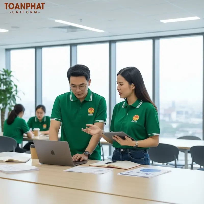 Áo Đồng Phục Học Viện Chính Trị Màu Xanh Ve Chai