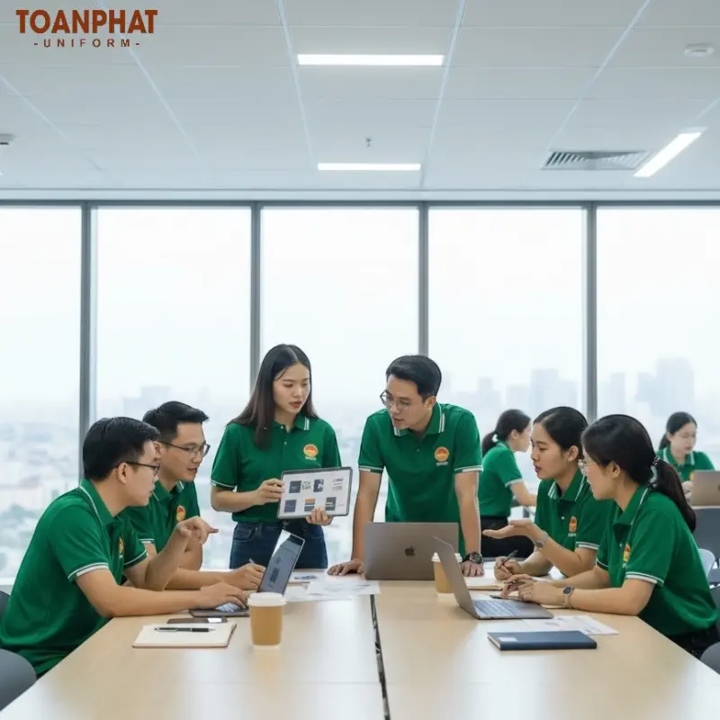 Áo Đồng Phục Học Viện Chính Trị Màu Xanh Ve Chai