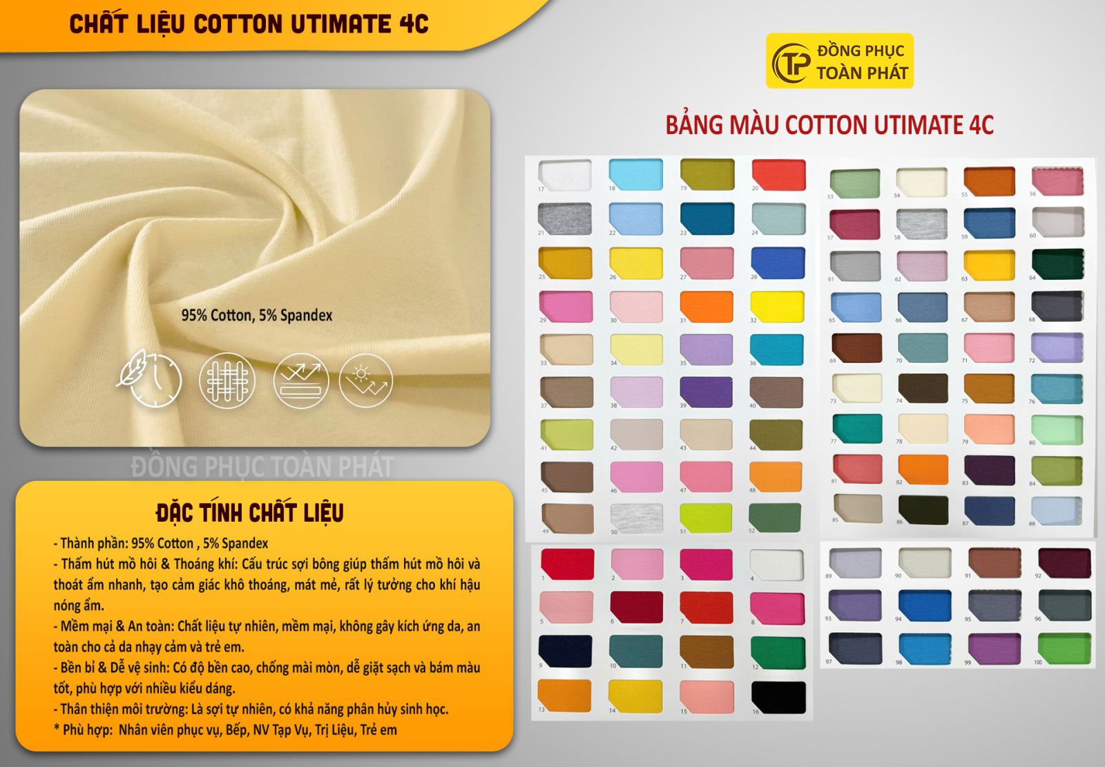 Bảng màu cotton utimate 4c