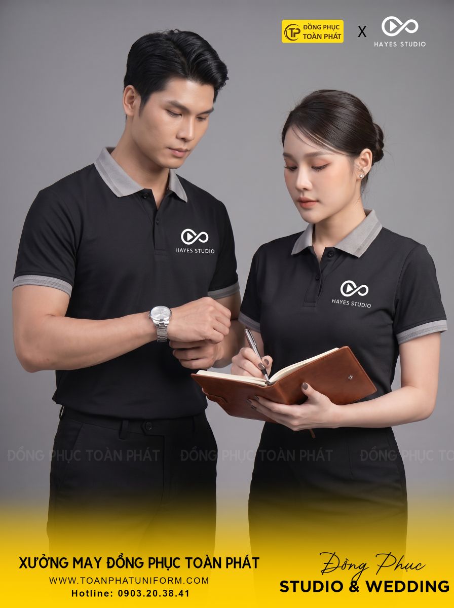 đồng phục studio weding Hayes màu đen