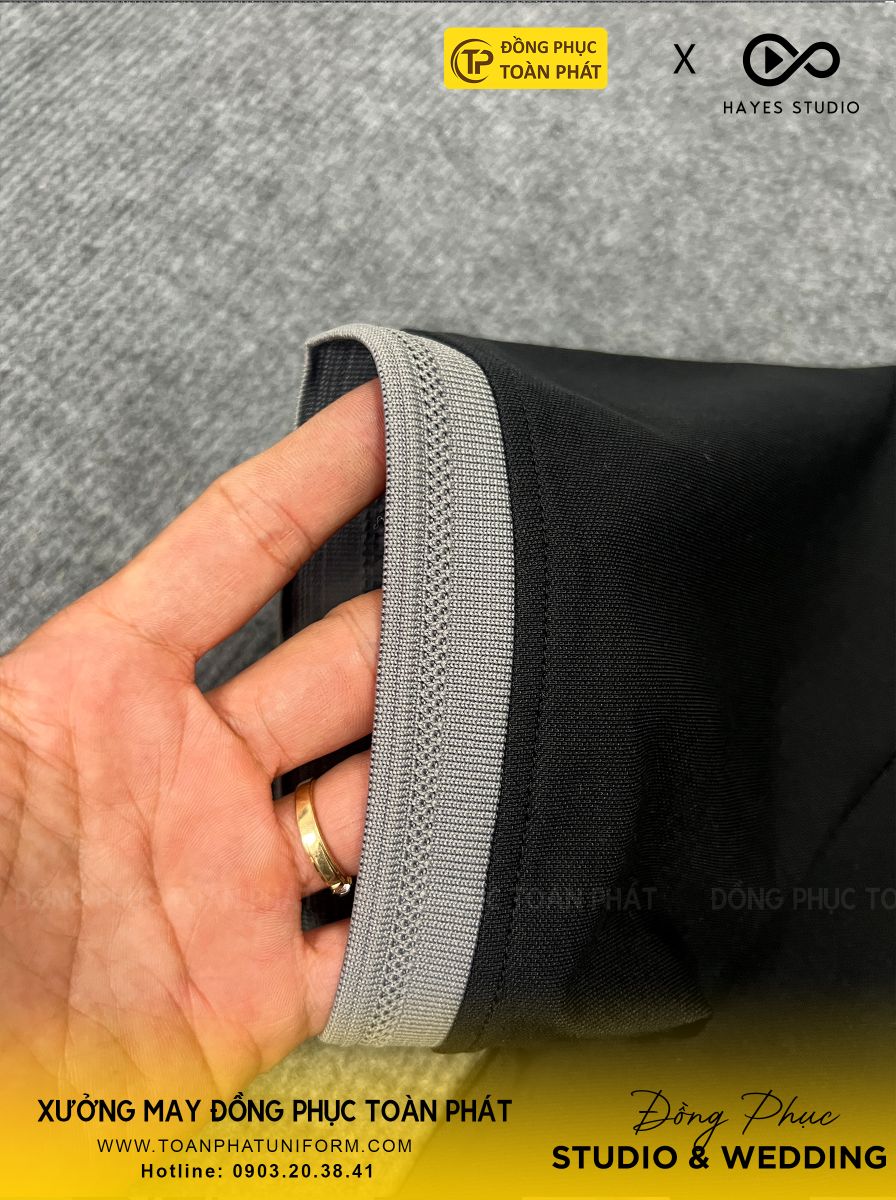 đồng phục studio đen hayes xám 4