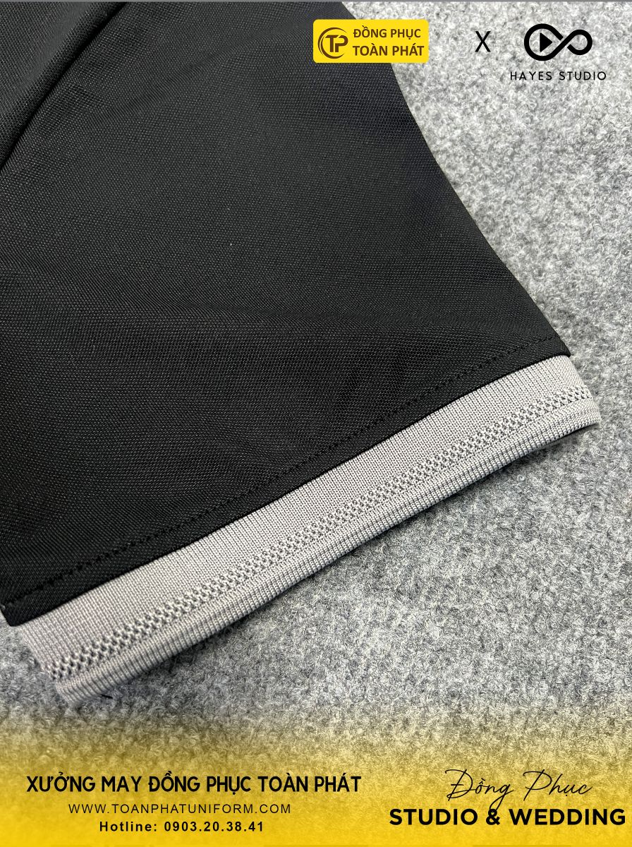 đồng phục studio đen hayes xám