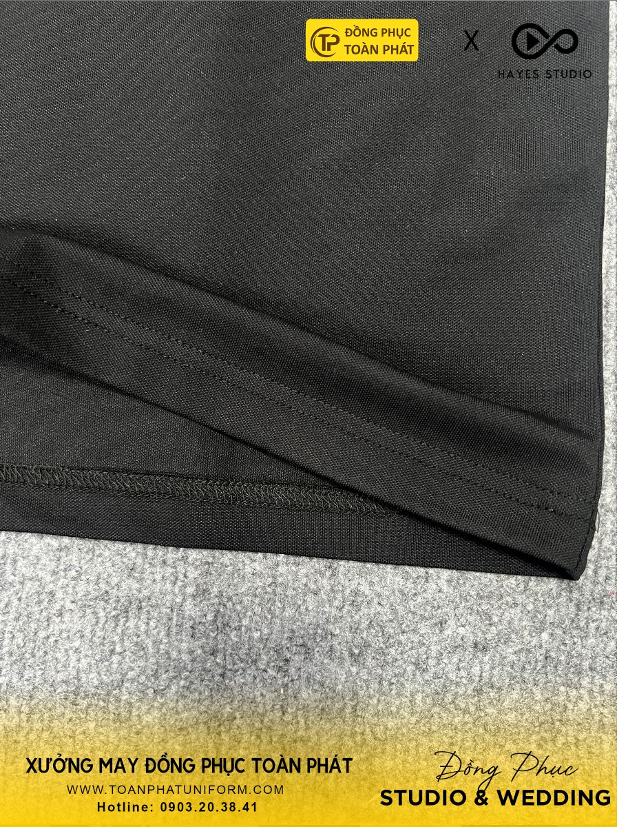 đồng phục studio đen hayes xám 2