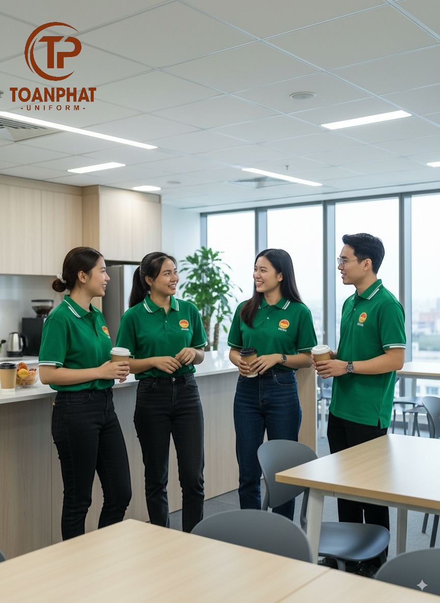 áo đồng phục học viện xanh ve chai 9
