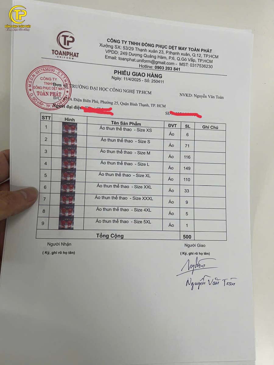 hợp đồng áo chạy bộ