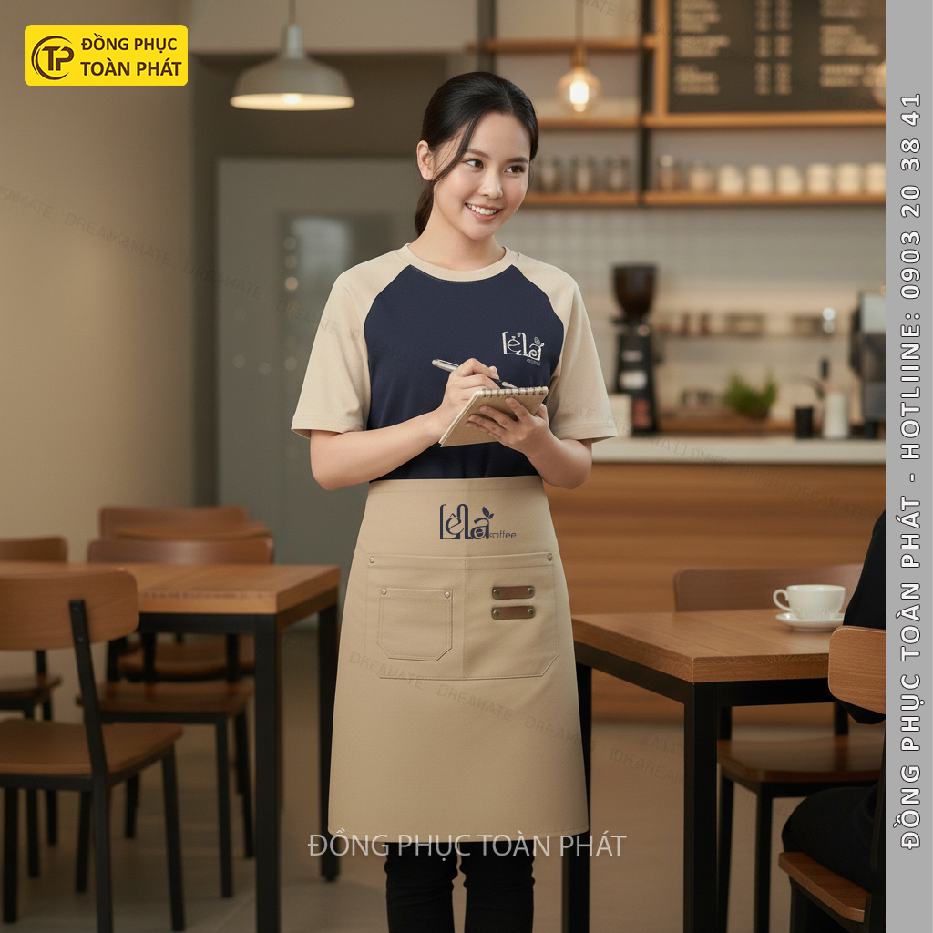 đòng phục cafe đẹp - tạp dề