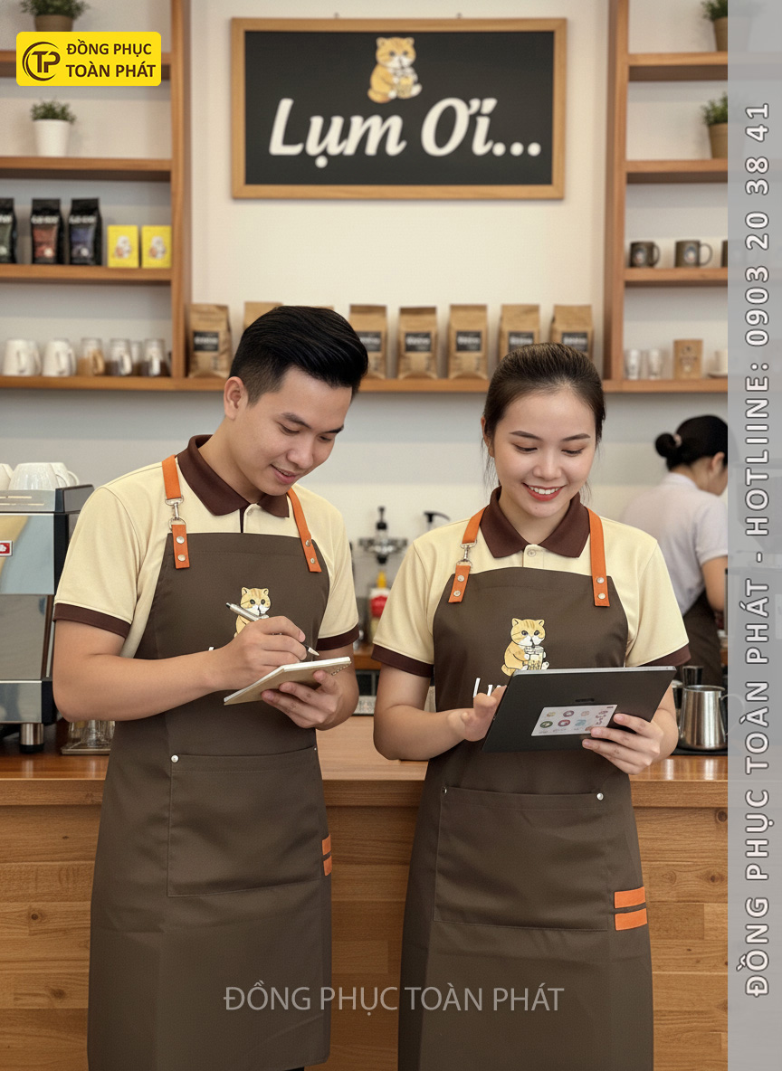 đồng phuc cafe lum oi nau be 5
