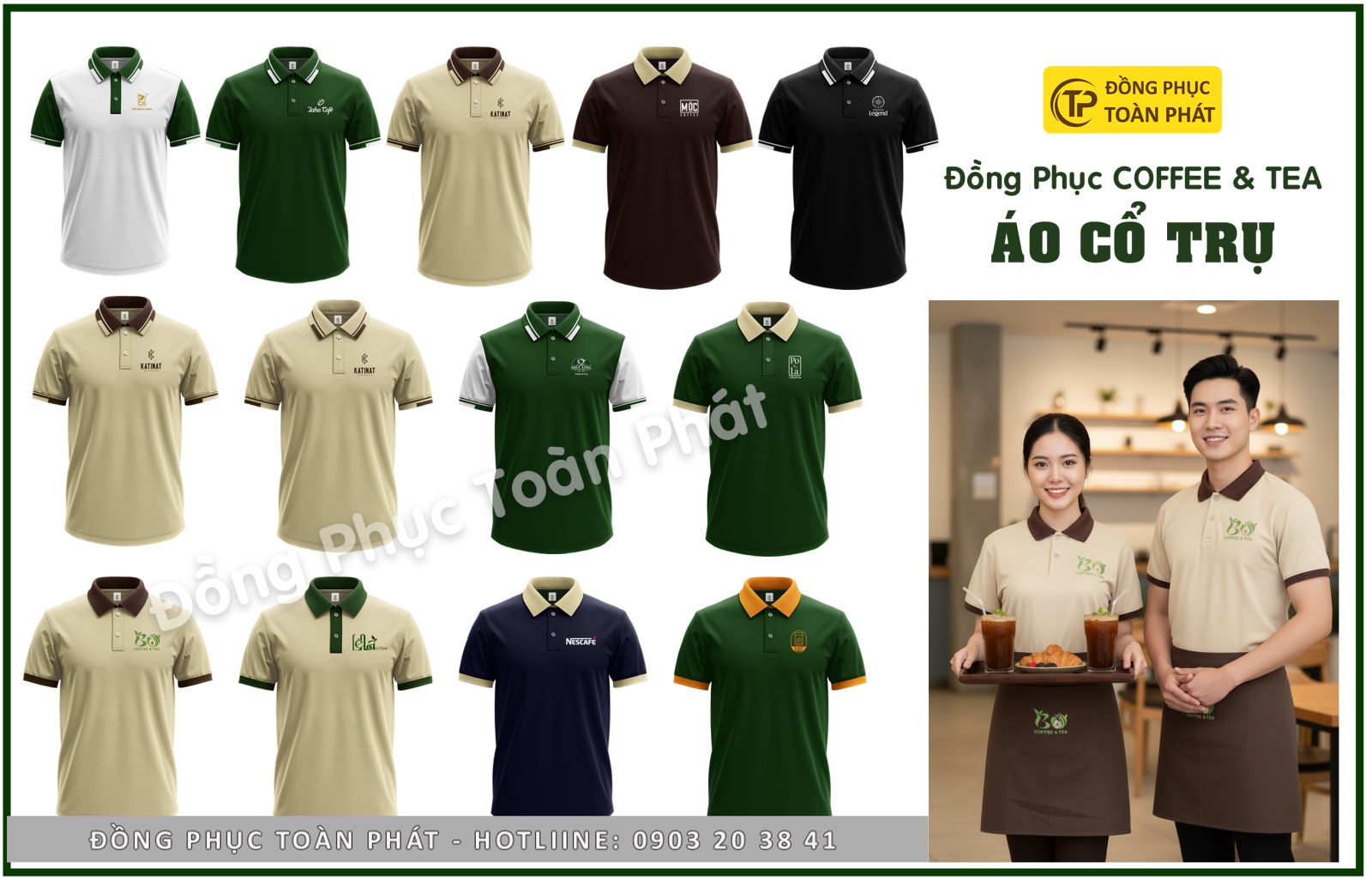 đồng phục cafe coffee đẹp áo thun