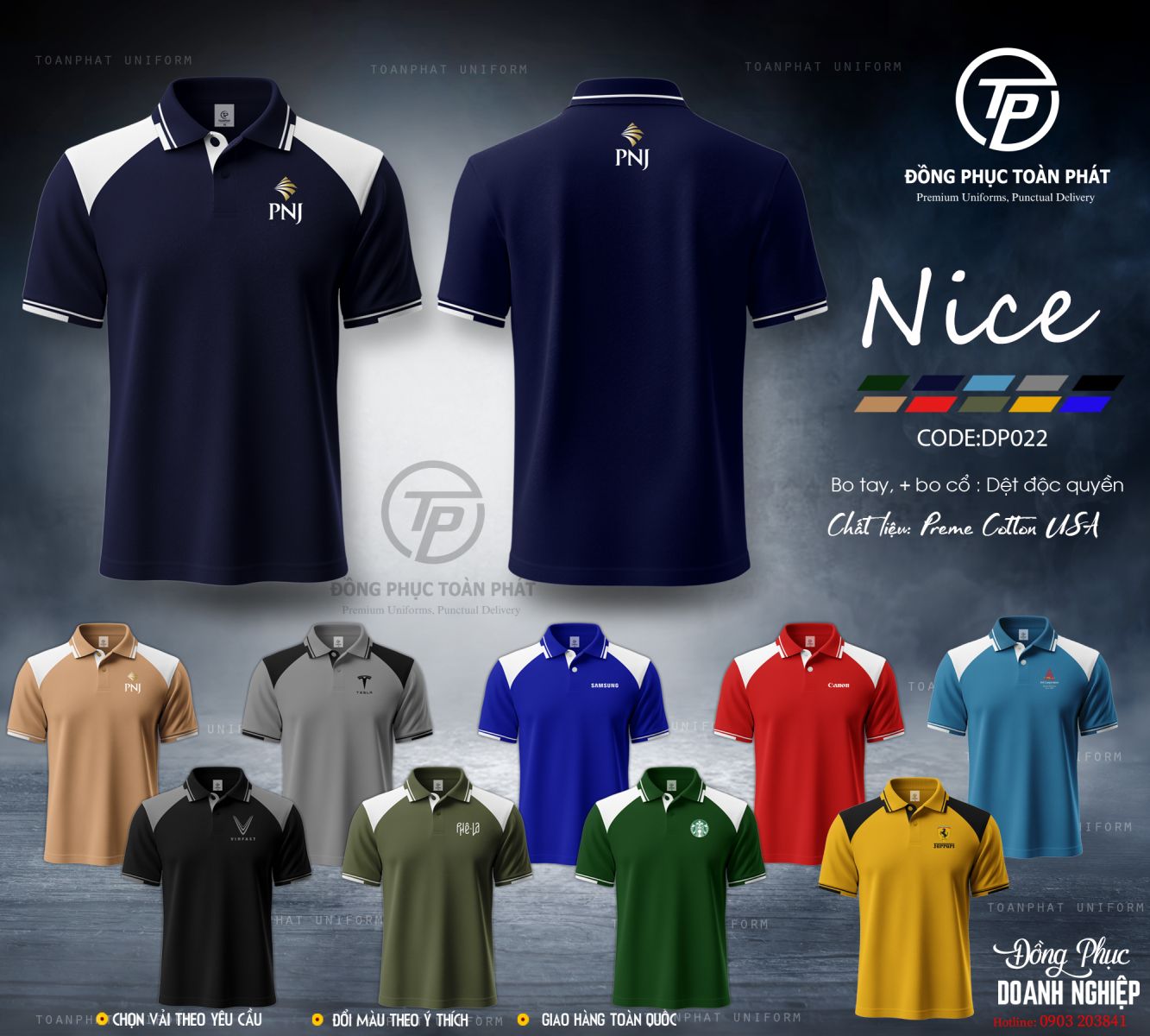 áo đồng phục Nice DP022