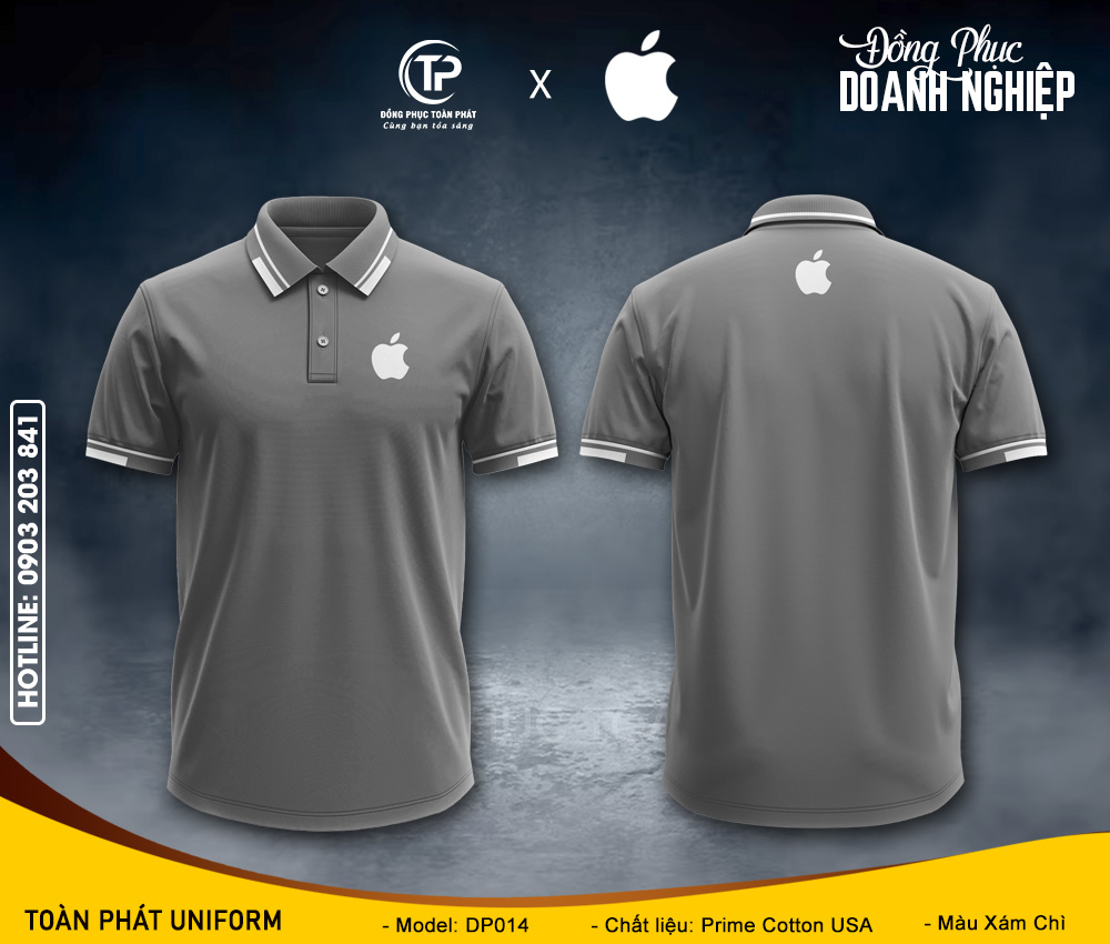 đồng phục công ty Apple xám 2