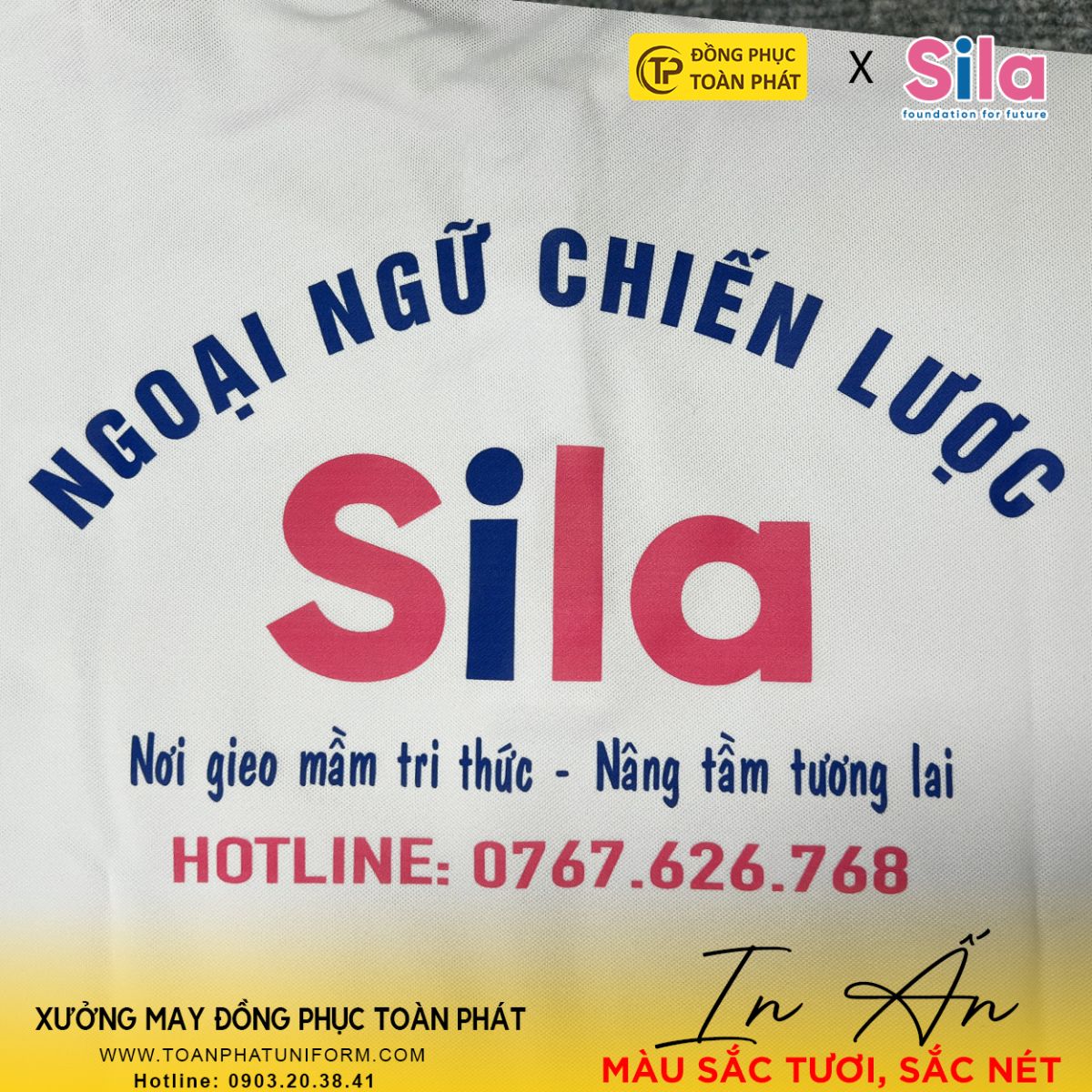 đồng phục trung tâm anh ngữ Sila 6