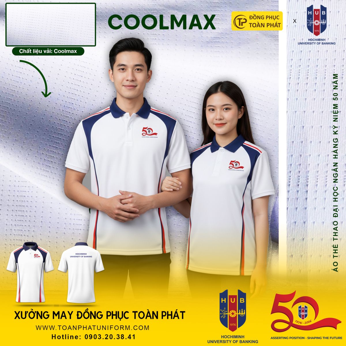 Áo thun thể thao đại học ngân hàng tphcm 4