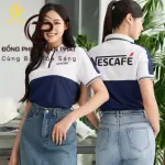 Áo Đồng Phục NetCafe Trắng Xanh Đen