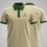 Đồng Phục Cafe Buôn Mê Màu Be Phối Xanh