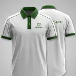 Đồng Phục Cafe Buôn Mê Trắng Phối Xanh Rêu