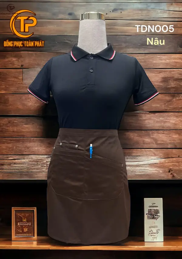 Tạp Dề Ngắn - Nâu