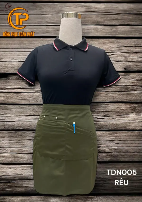 Tạp Dề Ngắn - Xanh Rêu