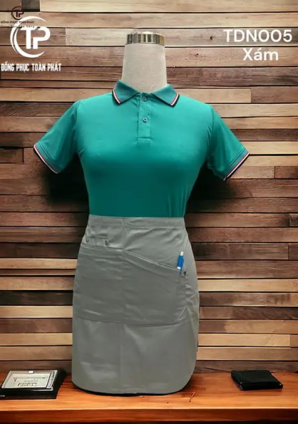 Tạp Dề Ngắn - Xám