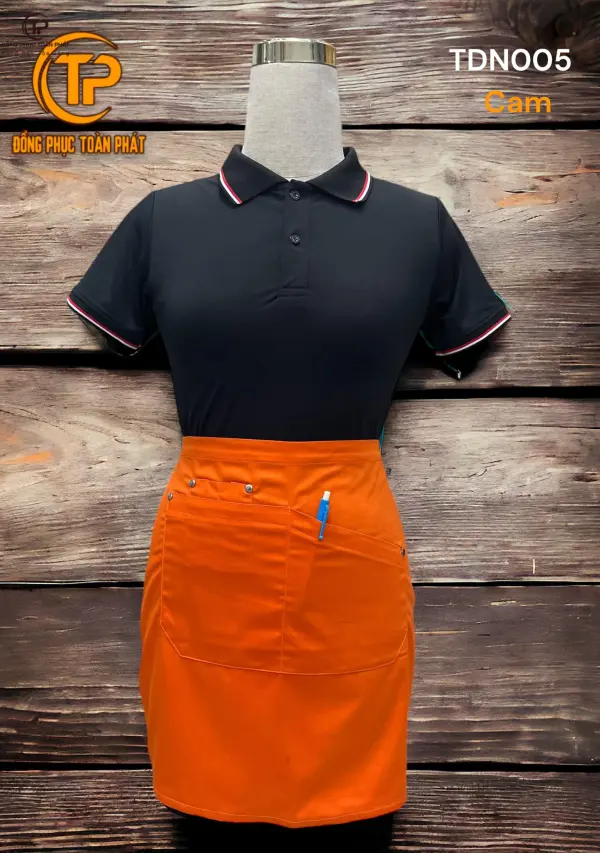 Tạp Dề Ngắn - Cam