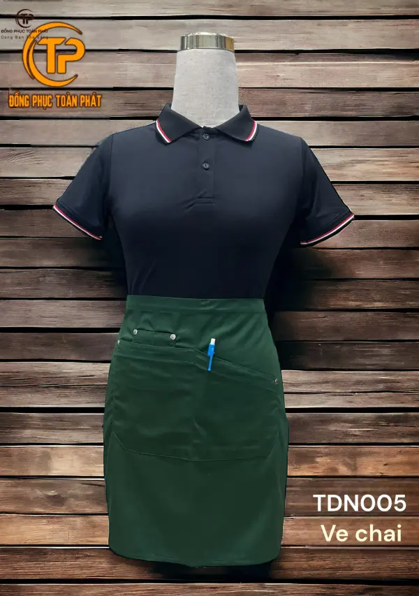 Tạp Dề Ngắn - Xanh Ve Chai