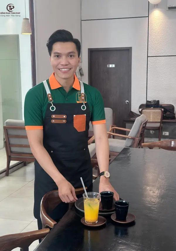 Tạp Dề Yếm Cafe TDY007 Màu Đen