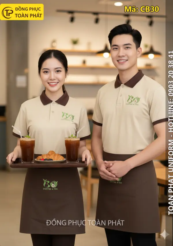 Đồng Phục Bơ Coffee & Tea – Mã CB30
