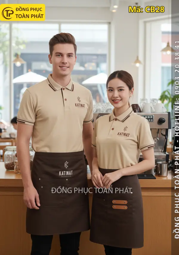 Đồng Phục Katinat Màu Be Nâu - CB28