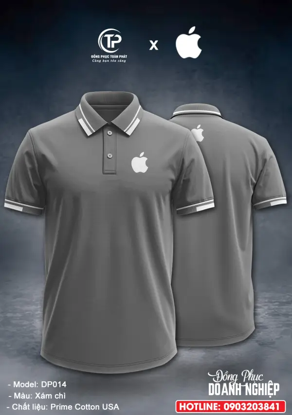 Đồng Phục Công Ty Apple Xám Chì