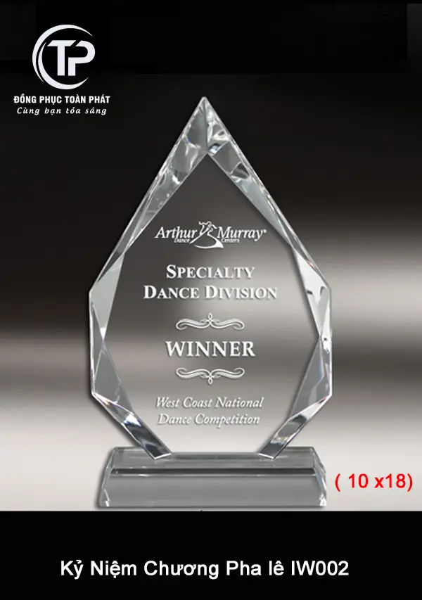 Kỷ Niệm Chương Pha lê IW002