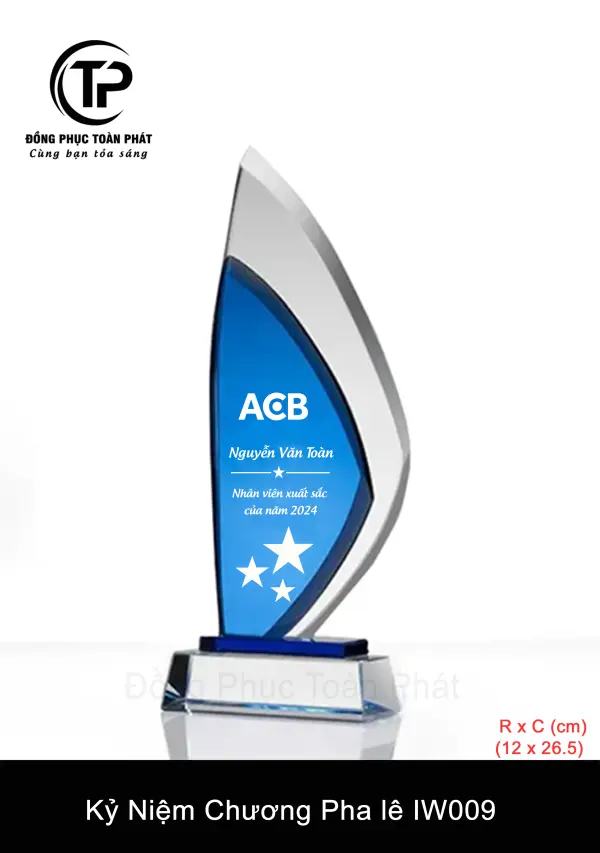 Kỷ Niệm Chương Pha lê IW009