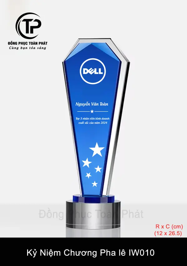 Kỷ Niệm Chương Pha lê IW010