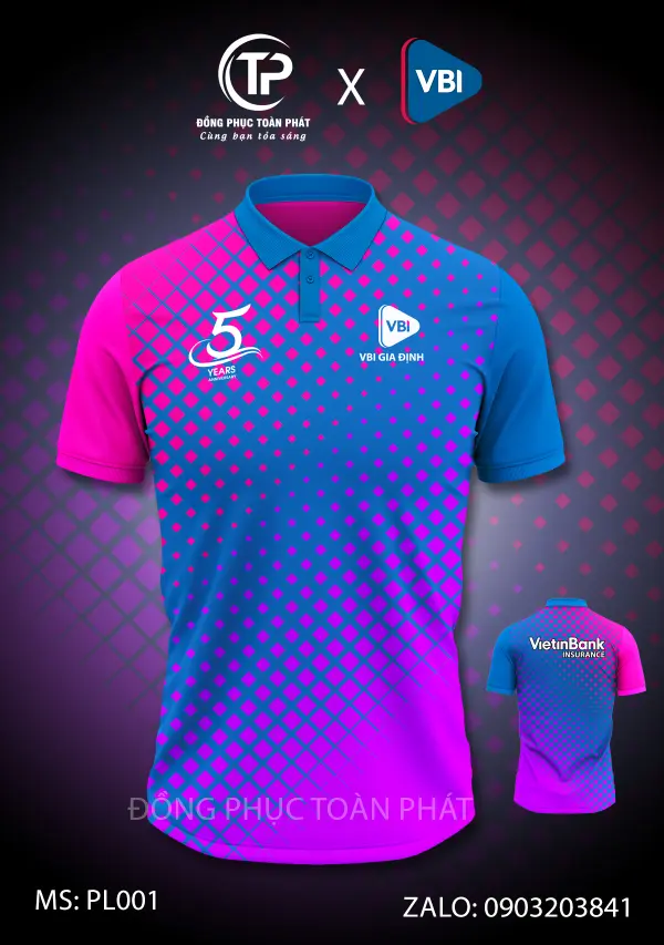 Polo Thể Thao Bảo Hiểm Vietinbank VBI PL001