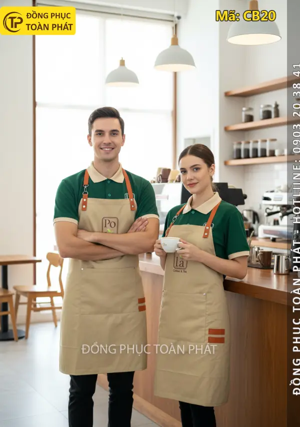 Áo đồng phục Cafe Pola Coffee & Tea - CB20